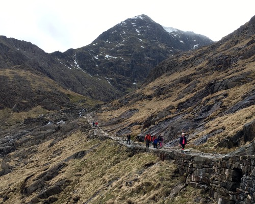 Snowdon summit from the Miners track