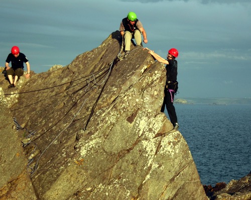 Climbing Sea cliffs Wales