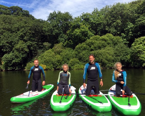 Stand up paddle boarding in Cardigan in the Teifi gorge