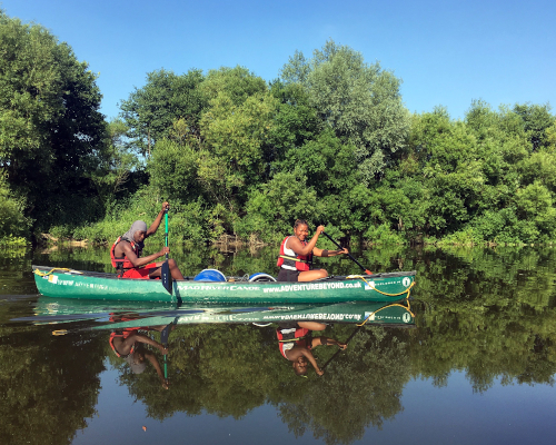 Canoeing expedition on the river Wye