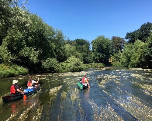 Canoe expedition on the River Wye